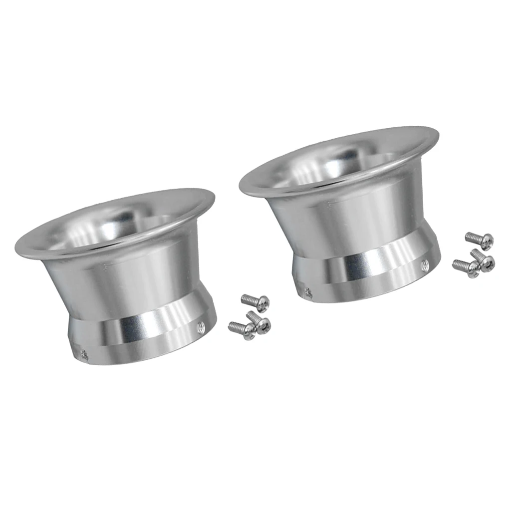 2pcs 50mm Air Filter Interface Cup For 24/26/28/30mm Motorcycle Carb Silver 2pcs 50mm Air Filter Interface Cup For 24/26/28/30mm Motorcycle Carb Silver