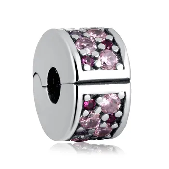 Authentic S925 Clip Bead fit Lady Bracelet Bangle Mosaic Shining Elegance Charm DIY Jewelry Pink & Red CZ
Authentic S925 Clip Bead fit Lady Bracelet Bangle Mosaic Shining Elegance Charm DIY Jewelry Pink & Red CZ