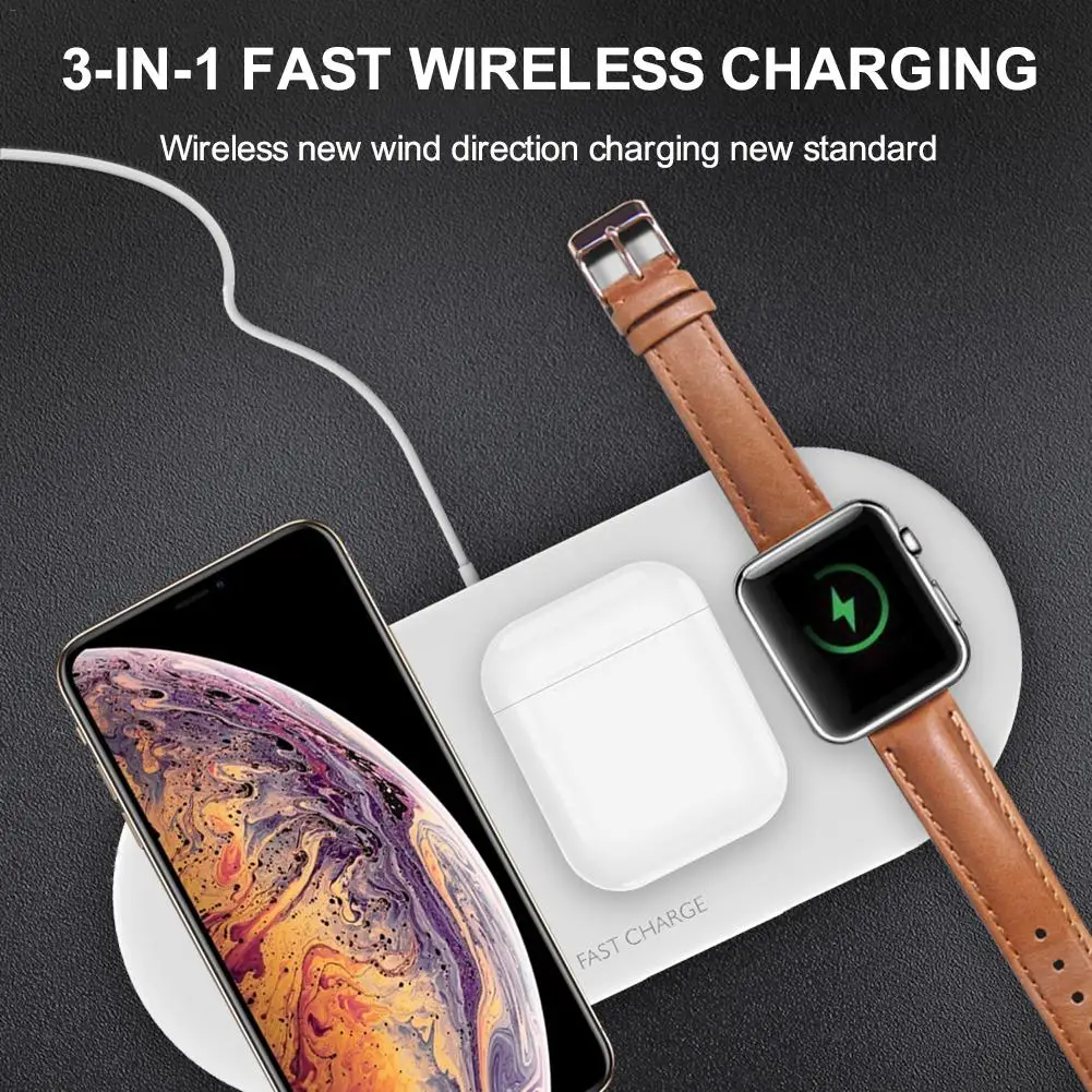 Wireless Charger For Watch And Phone, Fast Wireless Charging Stand 3 In 1 Compatible With Apple Watch 4/3/2
Wireless Charger For Watch And Phone, Fast Wireless Charging Stand 3 In 1 Compatible With Apple Watch 4/3/2