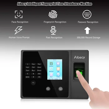 Aibecy Intelligent Biometric Fingerprint Time Attendance Machine with HD Display Screen Time Clock Support Face Fingerprint Pass
Aibecy Intelligent Biometric Fingerprint Time Attendance Machine with HD Display Screen Time Clock Support Face Fingerprint Pass
