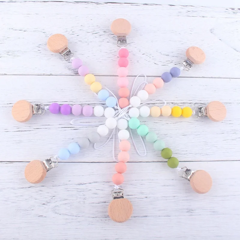 1Pc Baby Teether Toys Colorful Beads Wooden Pacifier Clip Anti-chain Infant Pacifier Chain Toy Newborn Pacifier Chain
1Pc Baby Teether Toys Colorful Beads Wooden Pacifier Clip Anti-chain Infant Pacifier Chain Toy Newborn Pacifier Chain