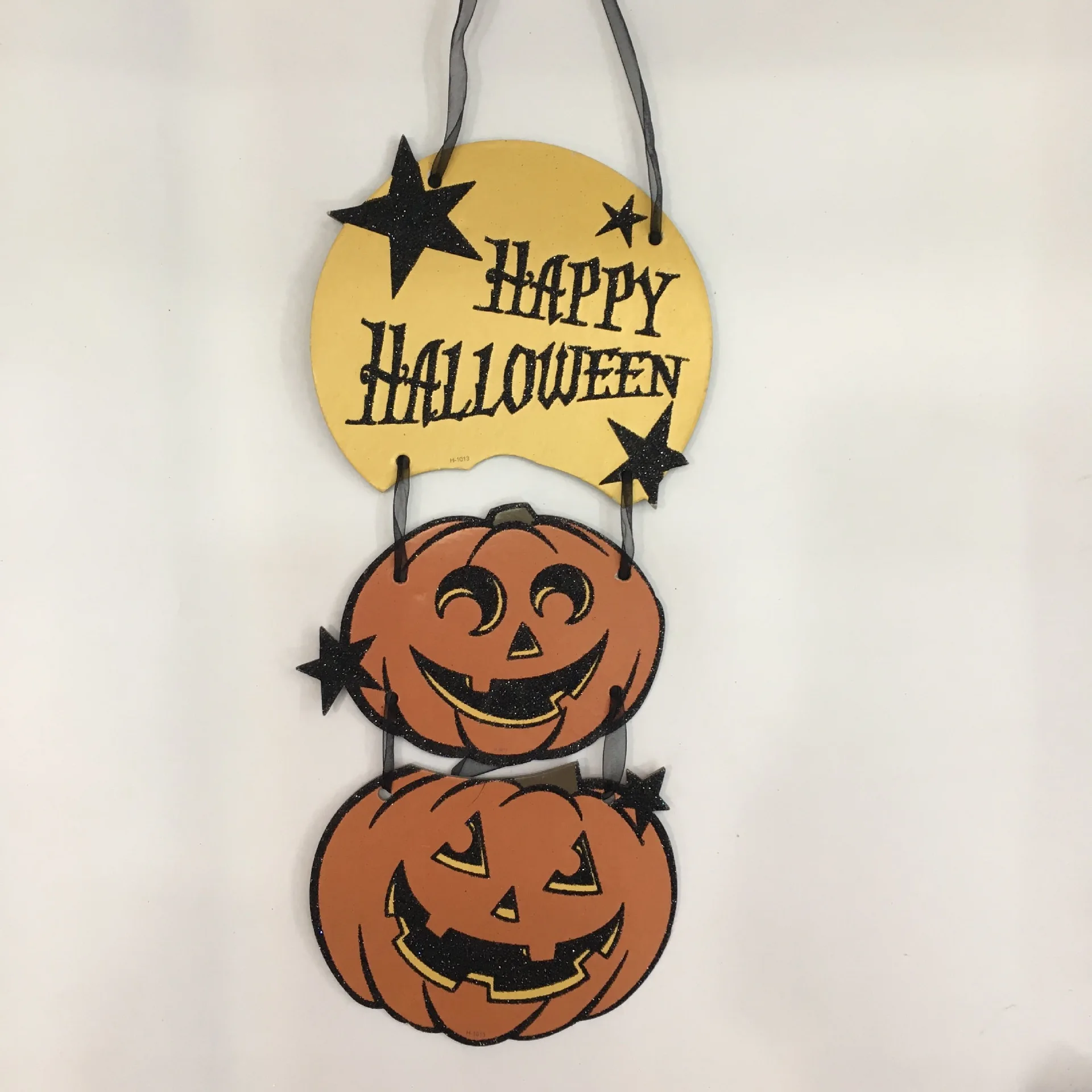 colorful doorplate props happy halloween hanging paper board