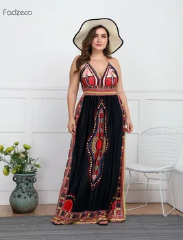 Fadzeco African Dress Ankara Dresses Plus Size Loose Robe African Pattern Halter Maxi Non-Sleeves Elegant Sexy Slings Open back
Fadzeco African Dress Ankara Dresses Plus Size Loose Robe African Pattern Halter Maxi Non-Sleeves Elegant Sexy Slings Open back