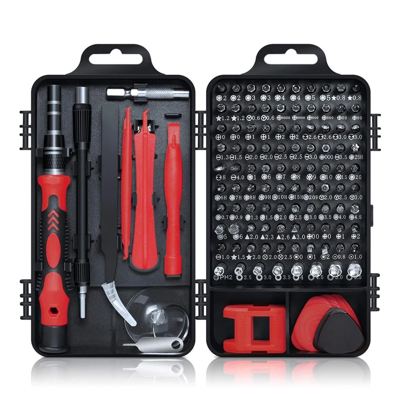 BMBY-Min Precision Screwdriver Set, 115 in 1 Screwdriver Set with Case for iPhone, Computer, PC, Watch, Glasses, Electronics, Mi
BMBY-Min Precision Screwdriver Set, 115 in 1 Screwdriver Set with Case for iPhone, Computer, PC, Watch, Glasses, Electronics, Mi