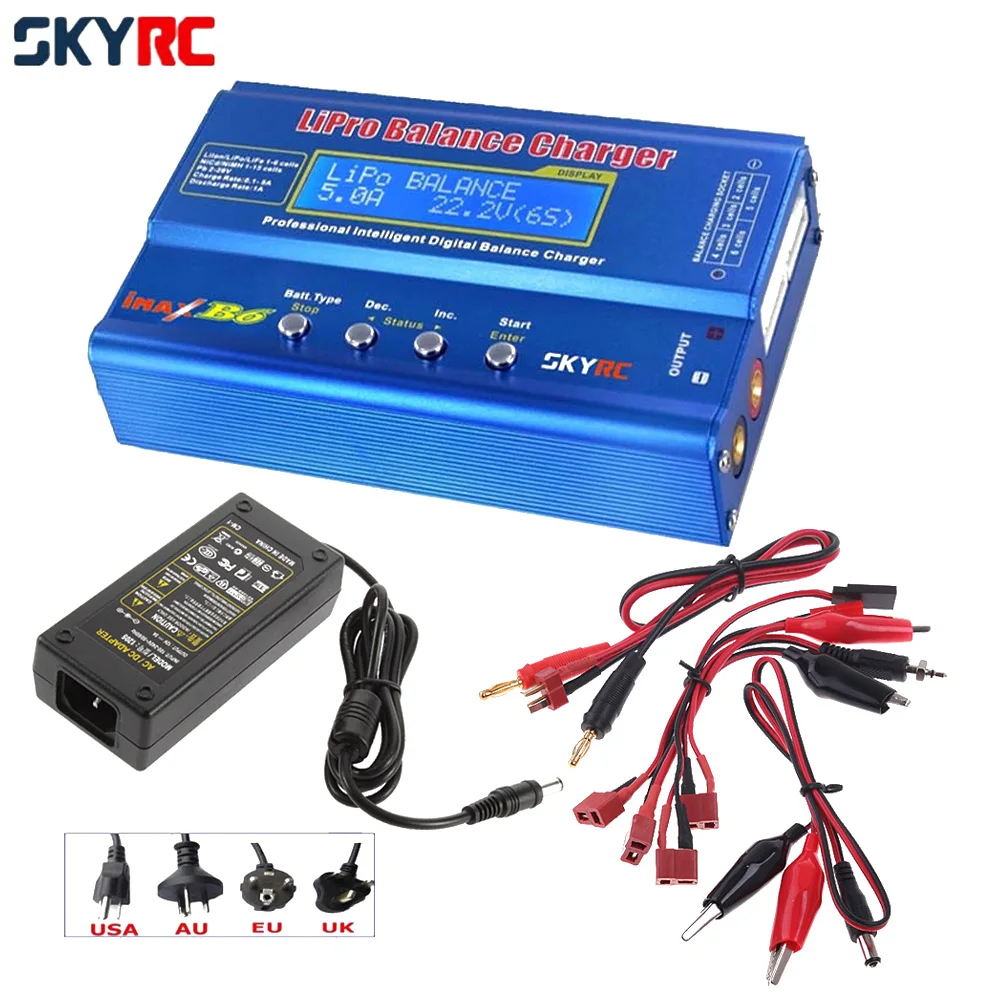 1pcs 100% Original SKYRC IMAX B6 Digital RC Lipo NiMh Battery Balance Charger With 12v 5A AC POWER Adapter(EU/US/UK/AU plug)
1pcs 100% Original SKYRC IMAX B6 Digital RC Lipo NiMh Battery Balance Charger With 12v 5A AC POWER Adapter(EU/US/UK/AU plug)