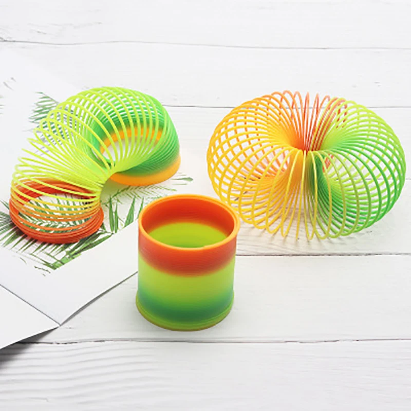 Rainbow Fashion Toys Child Colorful Rainbow Circle Folding Plastic Spring Coil Children's Creative Educational Classic Toys
Rainbow Fashion Toys Child Colorful Rainbow Circle Folding Plastic Spring Coil Children's Creative Educational Classic Toys