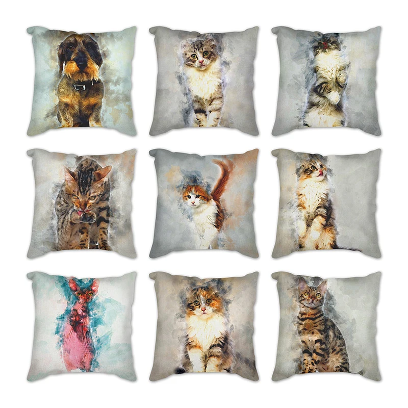Christmas Pillowcase Cat Animals Cushion Cover Christmas Decoration Home Decorative Pillow Case for Living Room Bedroom
Christmas Pillowcase Cat Animals Cushion Cover Christmas Decoration Home Decorative Pillow Case for Living Room Bedroom