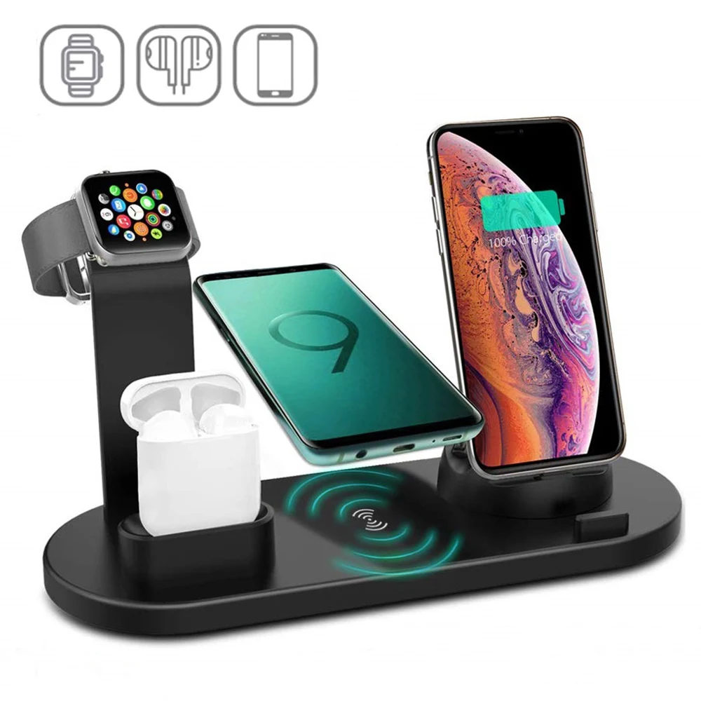 5 in 1 Wireless Charging Stand Qi Fast Charger Dock Station For Apple Watch 5 4 3 2 1 iPhone 11 X XS XR 8 for Airpods Pro
5 in 1 Wireless Charging Stand Qi Fast Charger Dock Station For Apple Watch 5 4 3 2 1 iPhone 11 X XS XR 8 for Airpods Pro