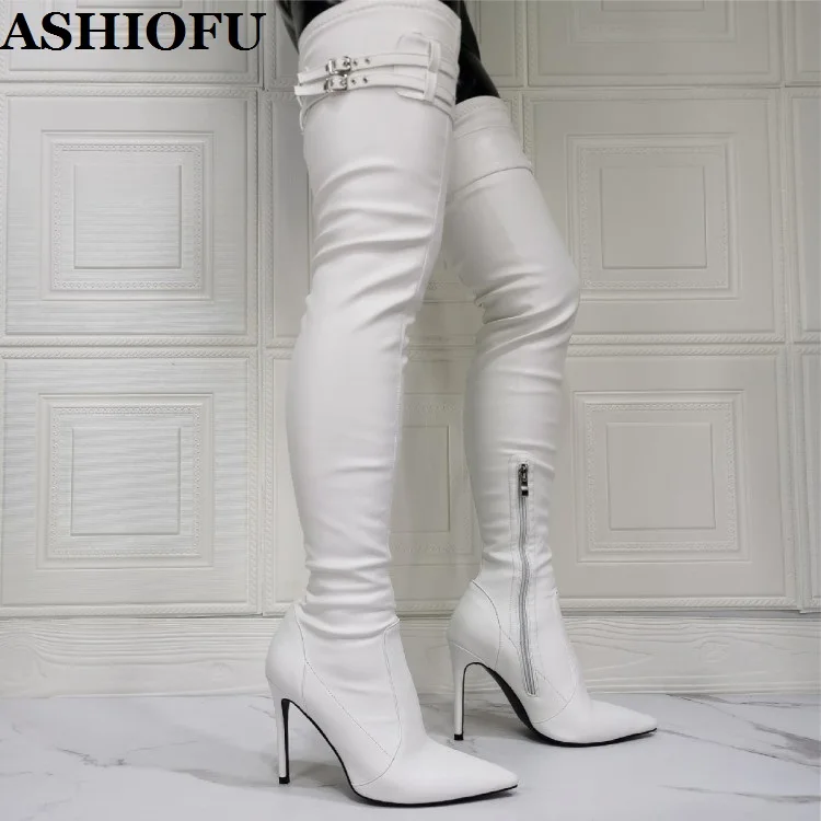 ASHIOFU New 2021 Ladies Thigh High Boots Real Photos Sexy Night-club Party Wedding Over Knee Boots Evening Club Fashion Boots
ASHIOFU New 2021 Ladies Thigh High Boots Real Photos Sexy Night-club Party Wedding Over Knee Boots Evening Club Fashion Boots