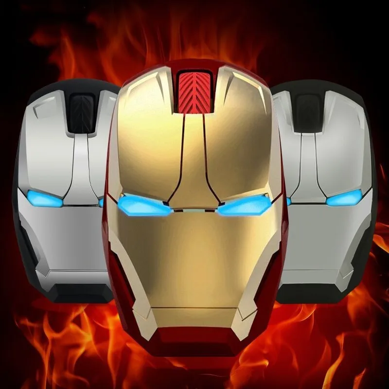 CHYI Iron Man Wireless Silent Computer Mouse 2.4Ghz Ergonomic Optical Gamer Mause with Mouse Pad For Laptop Marvel Lover
CHYI Iron Man Wireless Silent Computer Mouse 2.4Ghz Ergonomic Optical Gamer Mause with Mouse Pad For Laptop Marvel Lover