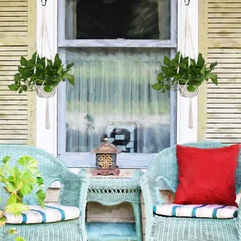 Handmade Macrame Flower Pot Hanging Basket Knotted Rope Flowerpot Net Bag Horticultural Home Door Balcony Courtyard Garden Decor 
Handmade Macrame Flower Pot Hanging Basket Knotted Rope Flowerpot Net Bag Horticultural Home Door Balcony Courtyard Garden Decor