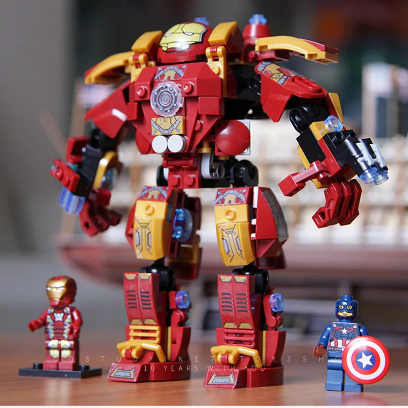 New Avengers Iron Man Anti-Hulk Armored Mech Legoed Assembling Bricks Building Blocks Kit DIY Education Christmas Gifts Toys
New Avengers Iron Man Anti-Hulk Armored Mech Legoed Assembling Bricks Building Blocks Kit DIY Education Christmas Gifts Toys
