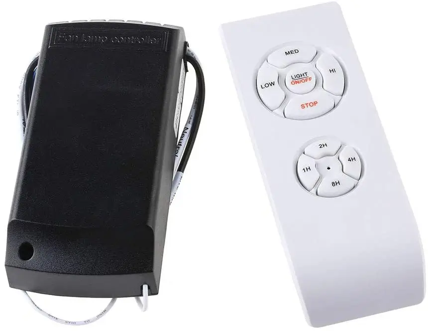 Universal Ceiling Fan Lamp Remote Control Kit 110-240V Timing Wireless Control Switch Adjusted Wind Speed Transmitter Receiver
Universal Ceiling Fan Lamp Remote Control Kit 110-240V Timing Wireless Control Switch Adjusted Wind Speed Transmitter Receiver