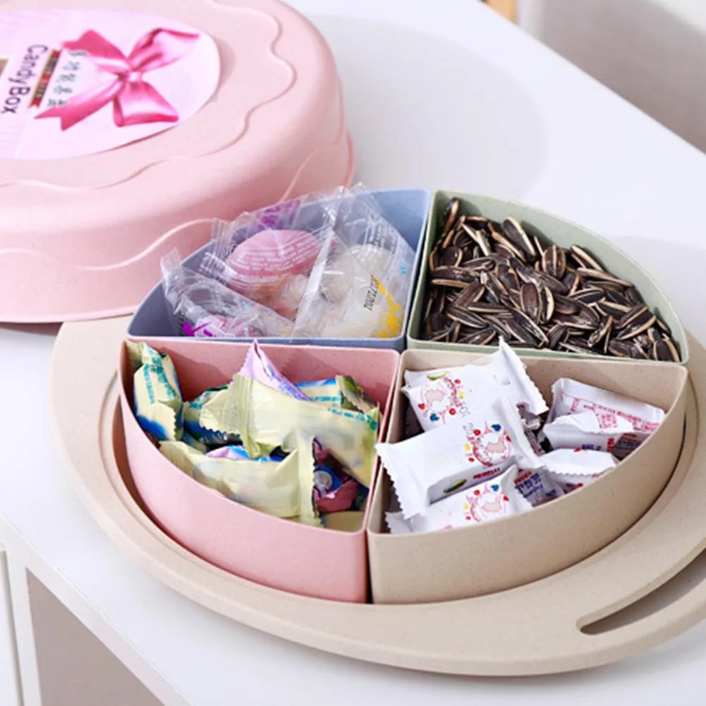 HOT Multi-function Dried Fruit Box Household Wheat Straw Candy Box with 4 Compartments Snack Box Fruit Candy Plate Eco-friendly TI99
HOT Multi-function Dried Fruit Box Household Wheat Straw Candy Box with 4 Compartments Snack Box Fruit Candy Plate Eco-friendly TI99
