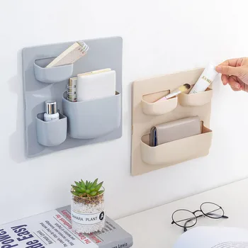 Nail Free Wall Hanging and Pasting Shelf Simple Solid Color Plastic Box Stationery and Daily Necessities Storage Box Wall Decor
Nail Free Wall Hanging and Pasting Shelf Simple Solid Color Plastic Box Stationery and Daily Necessities Storage Box Wall Decor