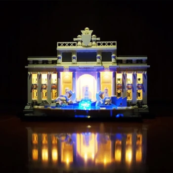 USB Battery Box Powered LED Lighting Kit for Architecture Trevi Fountain 21020 (LED Light Only, No Kit)