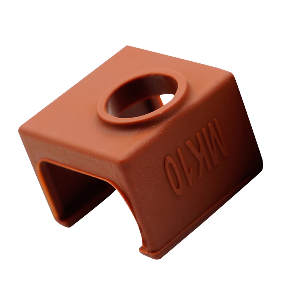 Silicone Socks Cover Instead Ceramic Insulation For MK10 Printer, Soft Rubber Heater Block Sleeve Protector Coffee Silicone Socks Cover Instead Ceramic Insulation For MK10 Printer, Soft Rubber Heater Block Sleeve Protector Coffee