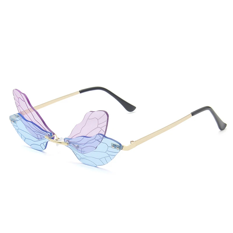 2020 Rimless Dragonfly Wing Sunglasses Women Vintage Punk Clear Ocean Lens Eyewear Men Brand Designer Sun Glasses Shades UV400
2020 Rimless Dragonfly Wing Sunglasses Women Vintage Punk Clear Ocean Lens Eyewear Men Brand Designer Sun Glasses Shades UV400