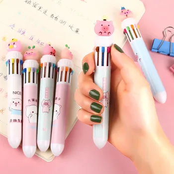 Korean Creative Kawaii 10 Color Point Pen Multi-function Student Hand Account Mark Bullet Point Ball Point Pen By Pressing Offic
Korean Creative Kawaii 10 Color Point Pen Multi-function Student Hand Account Mark Bullet Point Ball Point Pen By Pressing Offic
