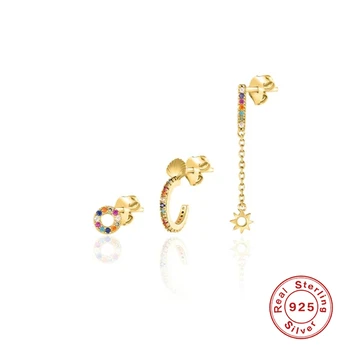 Aide 2020 Trendy 925 Sterling Silver European and American New Colored Zirconia Trinity Mixed Earring Earrings Jewelry Supplies
Aide 2020 Trendy 925 Sterling Silver European and American New Colored Zirconia Trinity Mixed Earring Earrings Jewelry Supplies