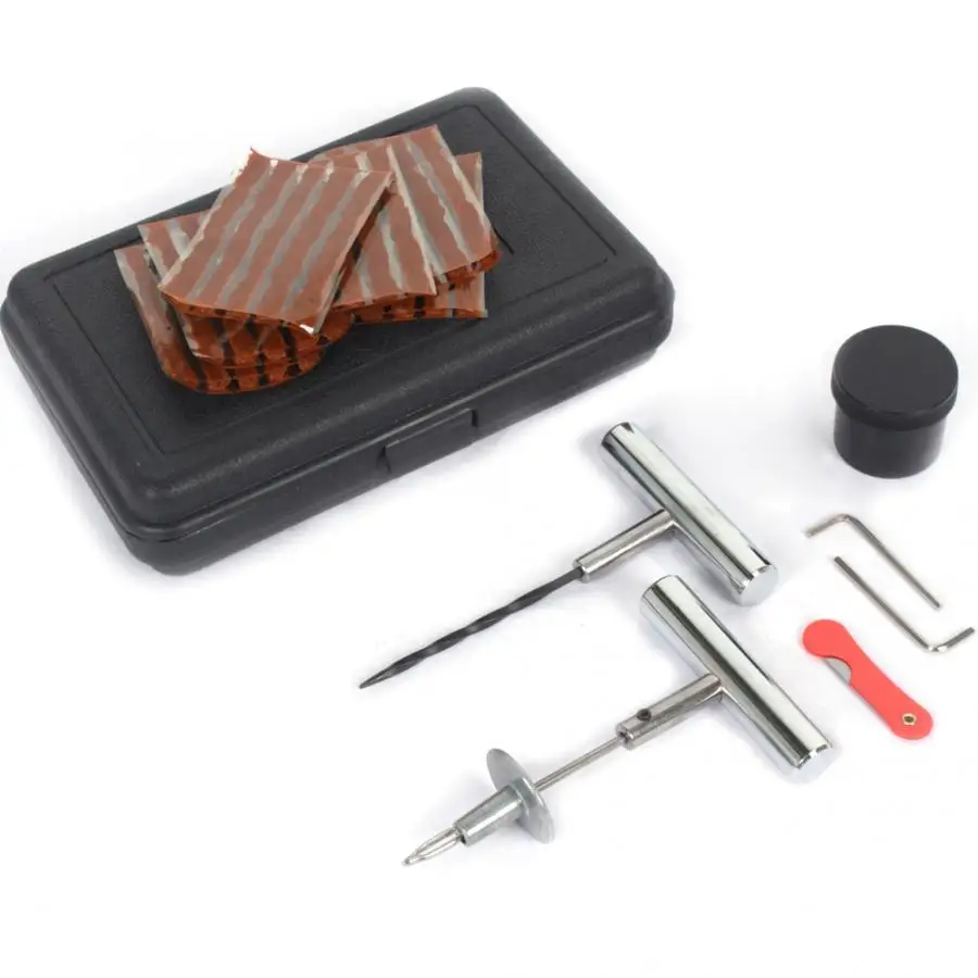 37Pcs Car Bike Auto Tubeless Tire Repair Kit Tyre Puncture Plug Repair Kit Household Hand Tool Set w/ Case Domestical Delivery
37Pcs Car Bike Auto Tubeless Tire Repair Kit Tyre Puncture Plug Repair Kit Household Hand Tool Set w/ Case Domestical Delivery
