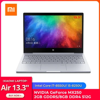 Original Xiaomi Ultraslim Laptop Air 13.3" Intel i5/i7 Quad Core 8GB DDR4 512GB PCle SSD MX250 2GB Fingerprint Recognize Home PC
Original Xiaomi Ultraslim Laptop Air 13.3" Intel i5/i7 Quad Core 8GB DDR4 512GB PCle SSD MX250 2GB Fingerprint Recognize Home PC