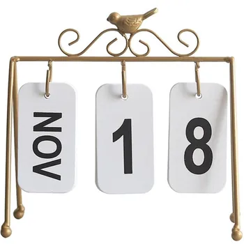 European style iron bird page flip table calendar decoration home creative study desk decoration Nordic home decor ornaments
European style iron bird page flip table calendar decoration home creative study desk decoration Nordic home decor ornaments