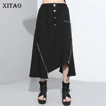 XITAO Irregular Zipper Patchwork Skirt Women Clothes 2020 Summer Fashion Loose Elastic Waist Match All Pleated Skirt DZL1111
XITAO Irregular Zipper Patchwork Skirt Women Clothes 2020 Summer Fashion Loose Elastic Waist Match All Pleated Skirt DZL1111
