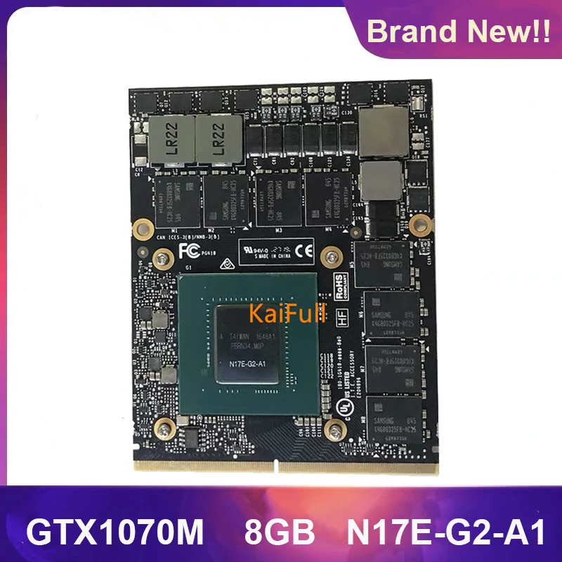 Оригинальная новая GTX1070M GTX 1070M 8 Гб N17E-G2-A1 SLI GDDR5 графическая Видеокарта VGA для