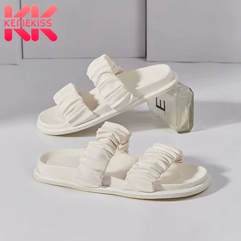 KemeKiss Women Sandals Genuine Leather Summer Shoes Slip On Thick Bottom Shoes Flat Heel Casual Shoes Female Shoes Size 35-42
KemeKiss Women Sandals Genuine Leather Summer Shoes Slip On Thick Bottom Shoes Flat Heel Casual Shoes Female Shoes Size 35-42