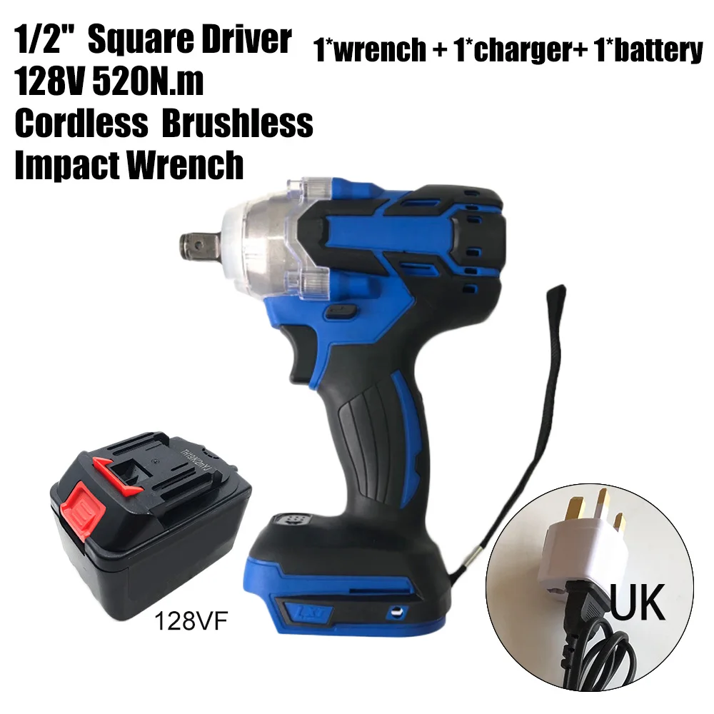 Top Selling US/UK/EU/AU Impact Wrench With 128VF 19800mAh Battery Charger For DIY Home And General Building
Top Selling US/UK/EU/AU Impact Wrench With 128VF 19800mAh Battery Charger For DIY Home And General Building