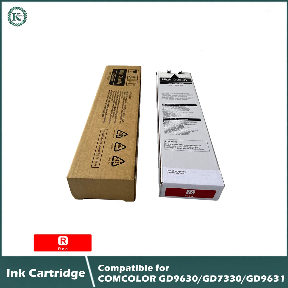 

COMPATIBLE Ink Cartridge For Riso Ink Comcolor GD9630 GD7330 GD9631 1000ml File Red S-7313
