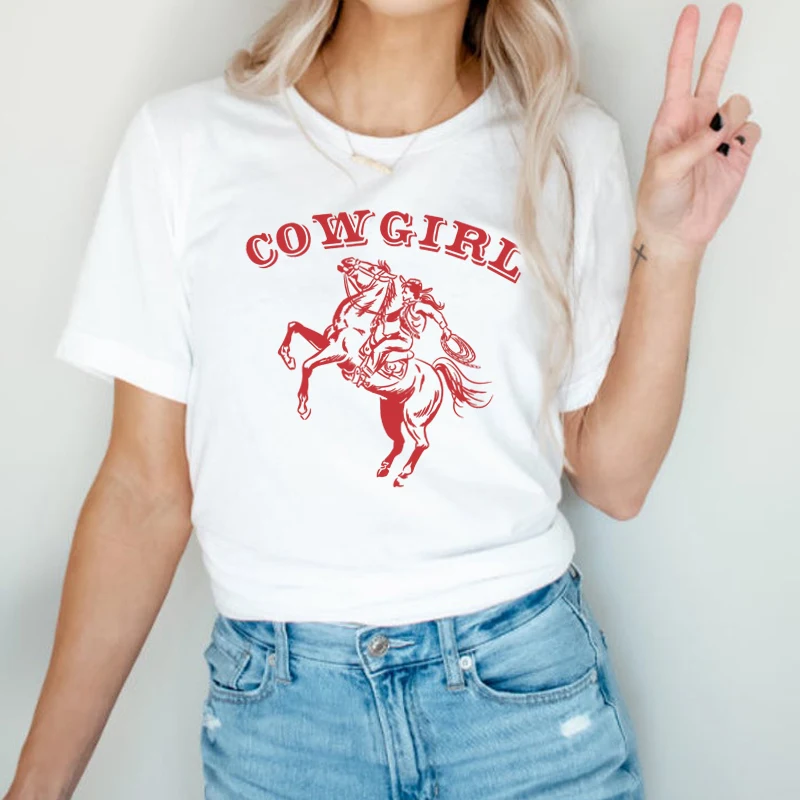 Cowgirl Rodeo 70s Ретро футболка винтажная эстетика в западном стиле женские футболки хлопковые с коротким рукавом Графические футболки летние милые топы
Cowgirl Rodeo 70s Ретро футболка винтажная эстетика в западном стиле женские футболки хлопковые с коротким рукавом Графические футболки летние милые топы