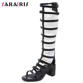 SaraIris High Heels Knee High Gladiator Sandals Women Summer Sweet Date Sandals Ladies Fashion Party Narrow Band Shoes
SaraIris High Heels Knee High Gladiator Sandals Women Summer Sweet Date Sandals Ladies Fashion Party Narrow Band Shoes
