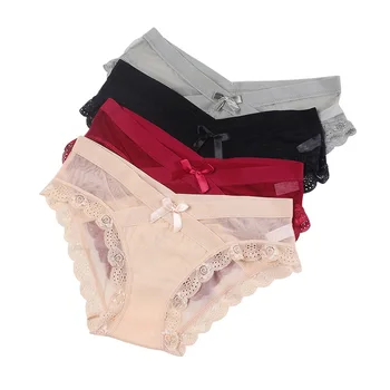 4 Pcs/Lot Wholesale Mesh Sexy Breathable Low Waist Women's Lace Underwear Comfortable Seamless Maternity Briefs
4 Pcs/Lot Wholesale Mesh Sexy Breathable Low Waist Women's Lace Underwear Comfortable Seamless Maternity Briefs
