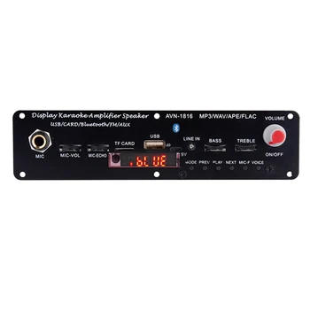 WAV APE Wide Use Support FM MP3 Bluetooth Amplifier 3.7V 20W Module TF Microphone Karaoke LED Indicator FLAC USB Reverberation
WAV APE Wide Use Support FM MP3 Bluetooth Amplifier 3.7V 20W Module TF Microphone Karaoke LED Indicator FLAC USB Reverberation