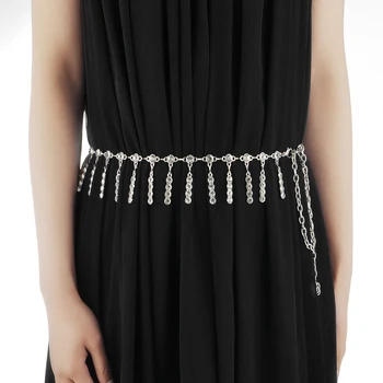 Women Skinny Metal Chain Waist Dress Belt Strap Waistband Apparel Accessories for Women
Women Skinny Metal Chain Waist Dress Belt Strap Waistband Apparel Accessories for Women