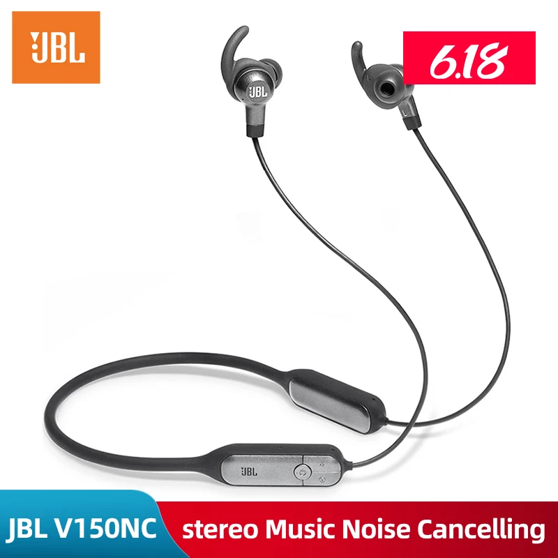 Оригинальные беспроводные наушники JBL V150NC Bluetooth V4.1 вкладыши с микрофоном 12 мм
