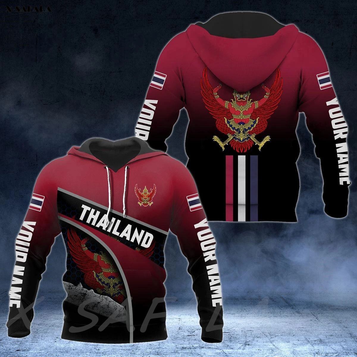 

THAILAND COAT OF ARMS FLAG Country 3D Printed Man Female Zipper ZIPPED HOODIE Pullover Sweatshirt Hooded Jersey Tracksuits