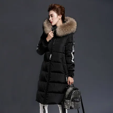 Winter Ladies' duck down jacket New Natural Racoon Rur Letter Pattern Long Thick Feather jacket Overcoat 2XL LX818
Winter Ladies' duck down jacket New Natural Racoon Rur Letter Pattern Long Thick Feather jacket Overcoat 2XL LX818