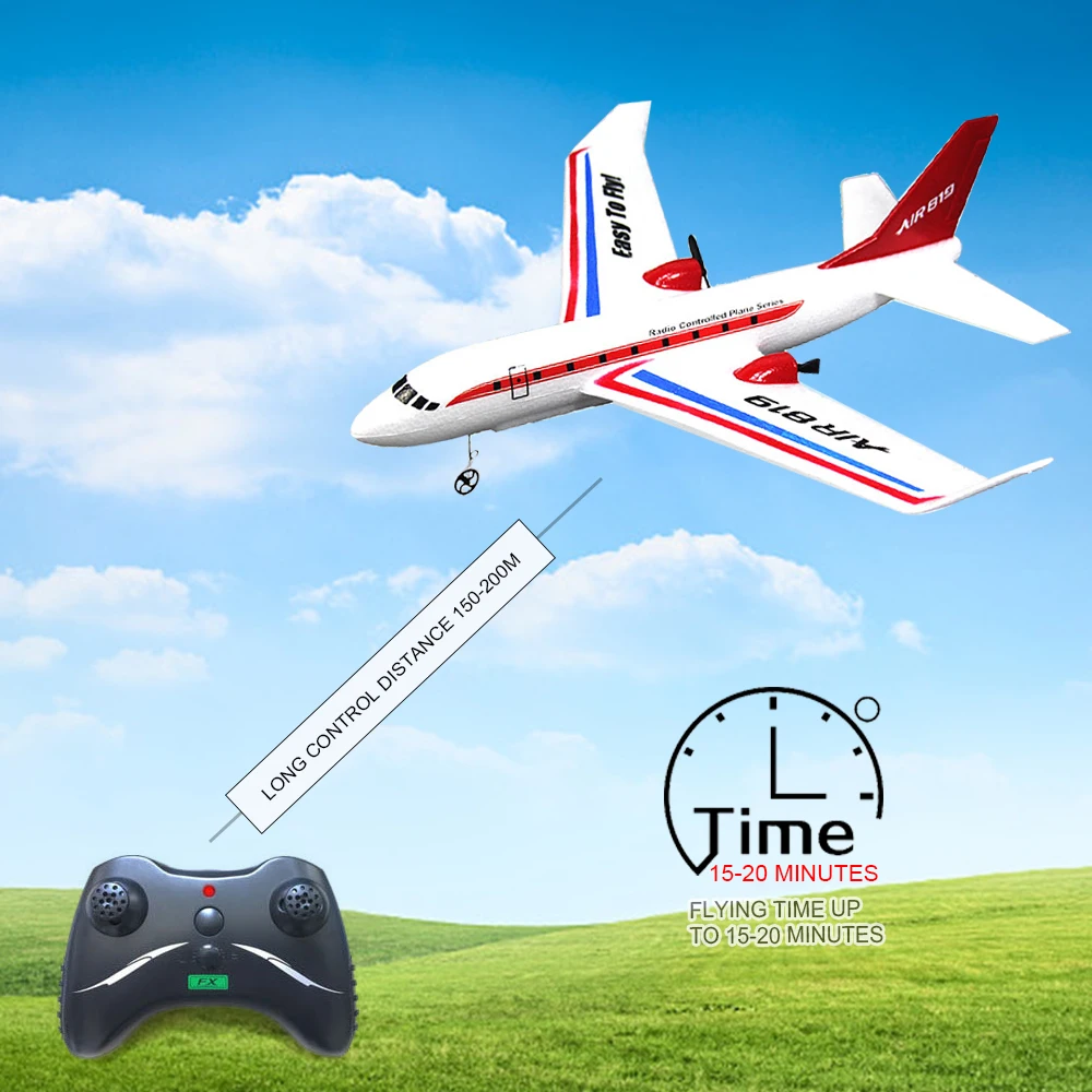FX-819 2.4G 2CH 410mm Wing-span Remote Control Glider Fixed Wing EPP RC Airplane Aircraft RTF
FX-819 2.4G 2CH 410mm Wing-span Remote Control Glider Fixed Wing EPP RC Airplane Aircraft RTF