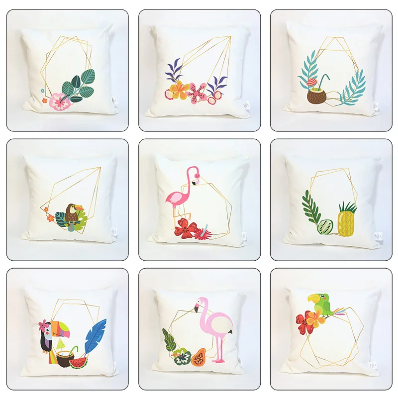 Animal Plant Cushion Cover Pillow Cover Flamingo Parrot Polyester Cushion Cover Simple Sofa Bed Home Pillow Cover 45 * 45cm
Animal Plant Cushion Cover Pillow Cover Flamingo Parrot Polyester Cushion Cover Simple Sofa Bed Home Pillow Cover 45 * 45cm