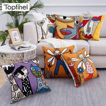 Topfinel high quality embroidery 100% cotton cushions car cover decorative throw pillows covers for sofa cushion case 45x45cm
Topfinel high quality embroidery 100% cotton cushions car cover decorative throw pillows covers for sofa cushion case 45x45cm