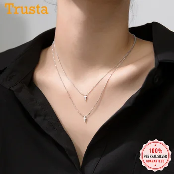 TrustDavis Real 925 Sterling Silver Double Beads Chain Cross Choker Necklace For Women Wedding Party Fine S925 Jewelry DA1322
TrustDavis Real 925 Sterling Silver Double Beads Chain Cross Choker Necklace For Women Wedding Party Fine S925 Jewelry DA1322
