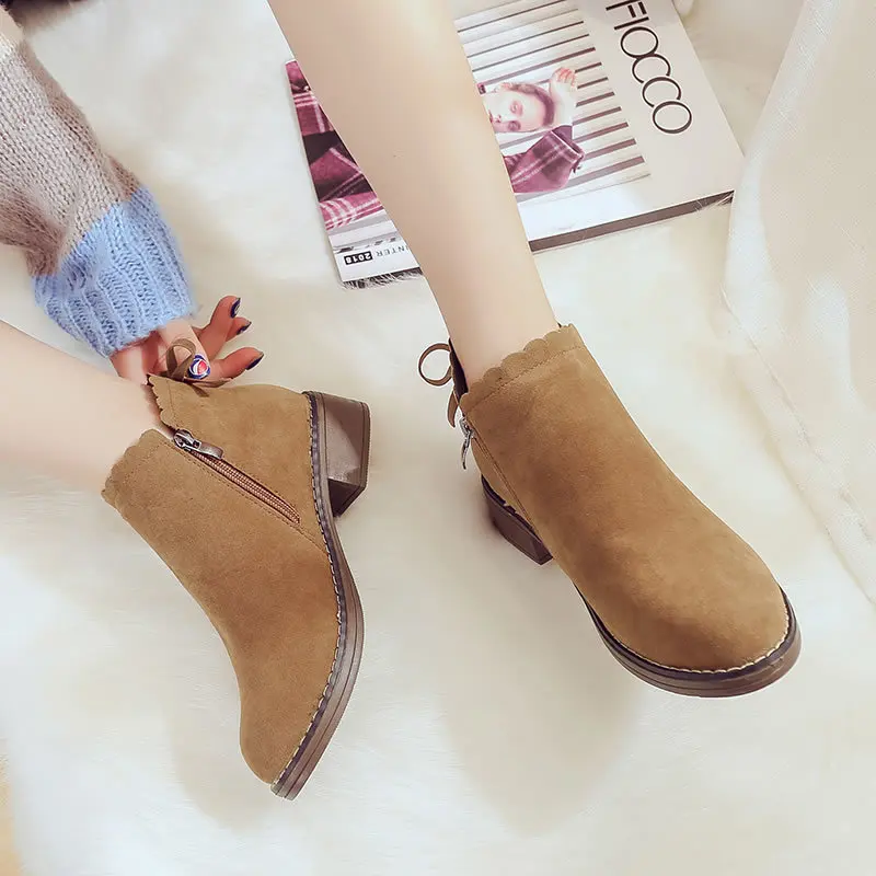 Nice Tide Women Martin Boots Autumn Spring Boots Classic Ankle Boots Winter Suede Warm Fur Plush Women Shoes
Nice Tide Women Martin Boots Autumn Spring Boots Classic Ankle Boots Winter Suede Warm Fur Plush Women Shoes