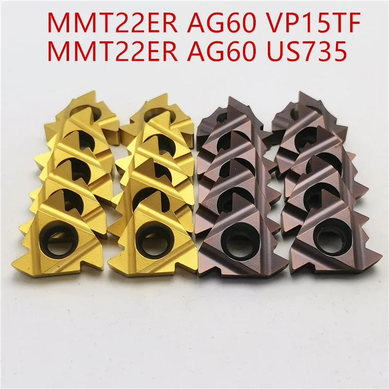 MMT 22ER AG60 VP15TF 22ER AG60 US735 Carbide Inserts Thread Turning tool machine cutting tools Milling cutter CNC cutting tool
MMT 22ER AG60 VP15TF 22ER AG60 US735 Carbide Inserts Thread Turning tool machine cutting tools Milling cutter CNC cutting tool