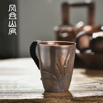 Japanese creative orchid pure copper water cup handmade thickened mug coffee milk breakfast cup kungfu teacup teaware gift 
Japanese creative orchid pure copper water cup handmade thickened mug coffee milk breakfast cup kungfu teacup teaware gift