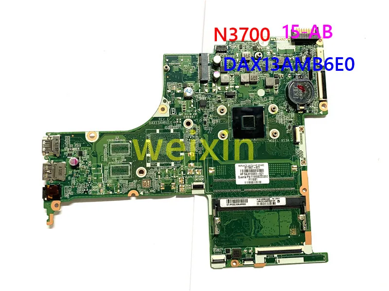 Для материнской платы HP 15-AB N3700 817867-001 817867-501 817867-601 DAX13AMB6E0 100% протестированная
