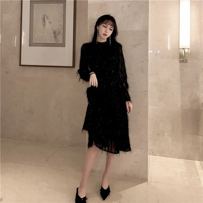 Dress 2019 Autumn New Products Debutante Waist Hugging Slimming Long Sleeve Elegant Women's Dress A- line Skirt
Dress 2019 Autumn New Products Debutante Waist Hugging Slimming Long Sleeve Elegant Women's Dress A- line Skirt
