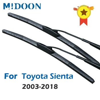MIDOON Wiper Blades for Toyota Sienta XP80 XP170 Fit Hook / Push Button Arms Model Year from 2003 to 2018
MIDOON Wiper Blades for Toyota Sienta XP80 XP170 Fit Hook / Push Button Arms Model Year from 2003 to 2018
